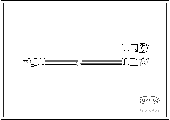 CORTECO COR19018469 fékcső