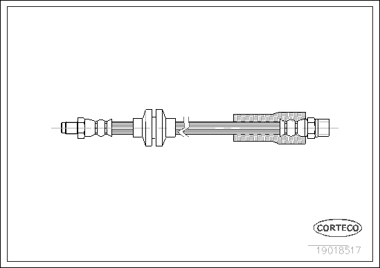CORTECO COR19018517 fékcső