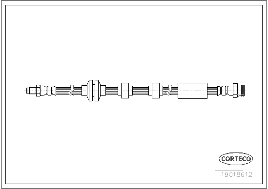 CORTECO COR19018612 fékcső