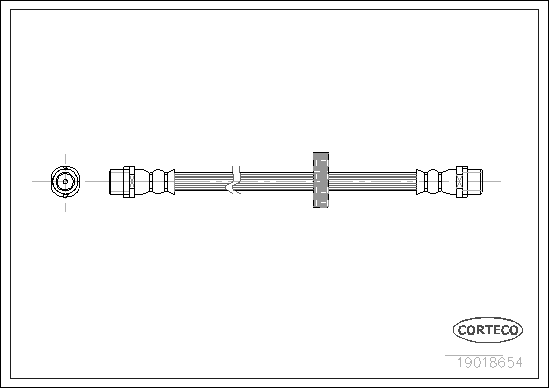 CORTECO COR19018654 fékcső