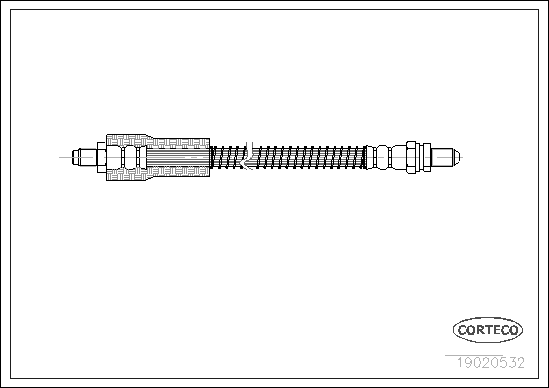 CORTECO COR19020532 fékcső