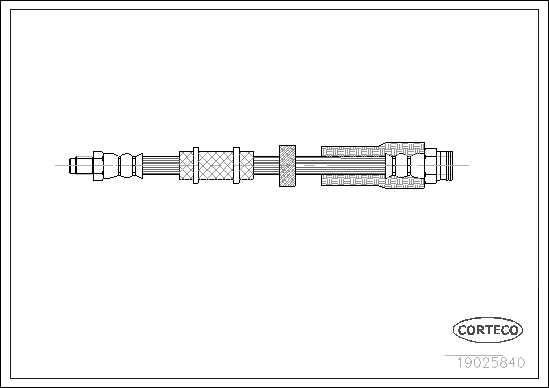 CORTECO COR19025840 fékcső