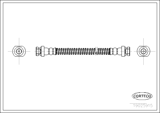 CORTECO COR19025915 fékcső