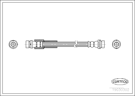 CORTECO COR19030302 fékcső