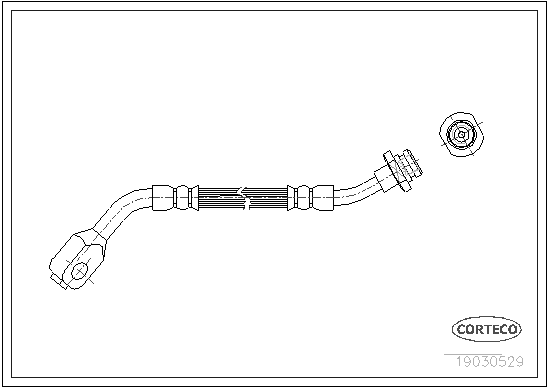 CORTECO COR19030529 fékcső