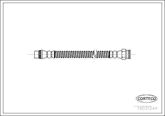 CORTECO COR19031244 fékcső