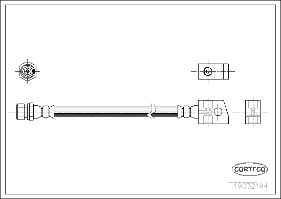 CORTECO COR19032194 fékcső