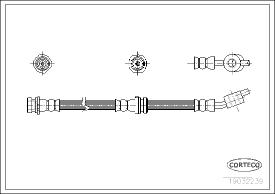 CORTECO COR19032239 fékcső