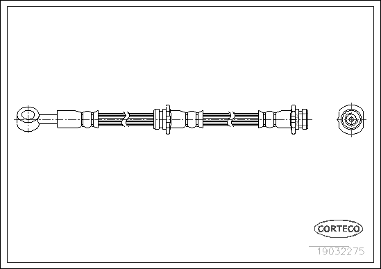 CORTECO COR19032275 fékcső