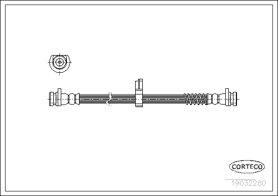 CORTECO COR19032280 fékcső