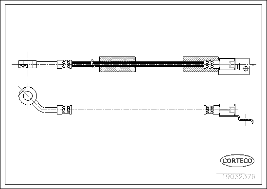 CORTECO COR19032376 fékcső
