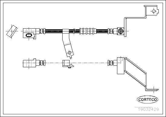 CORTECO COR19032429 fékcső