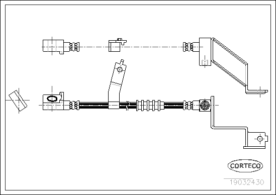 CORTECO COR19032430 fékcső