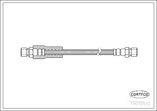 CORTECO COR19032832 fékcső