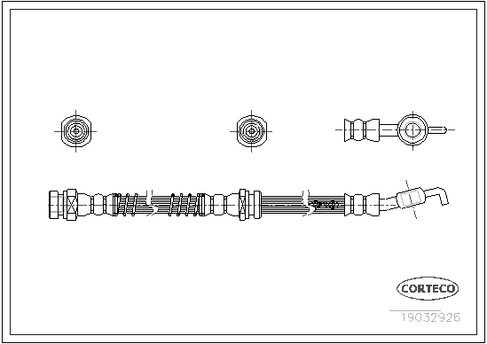 CORTECO COR19032926 fékcső