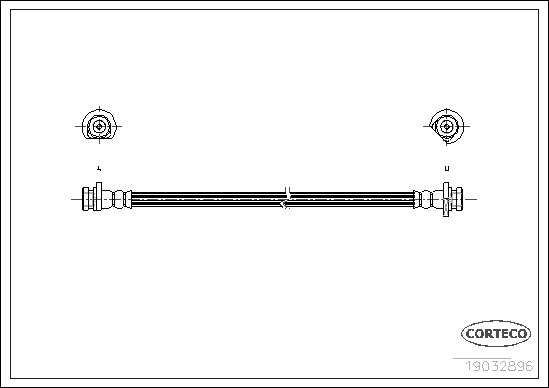 CORTECO COR19032986 fékcső