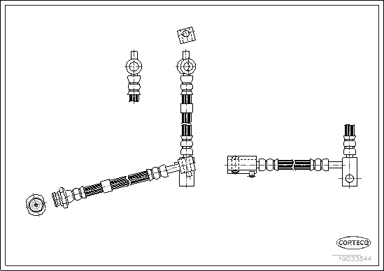 CORTECO COR19033544 fékcső