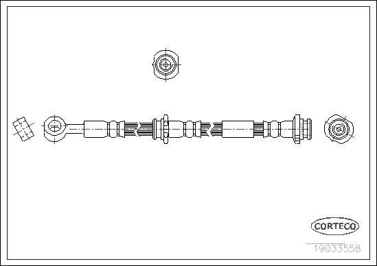 CORTECO COR19033558 fékcső