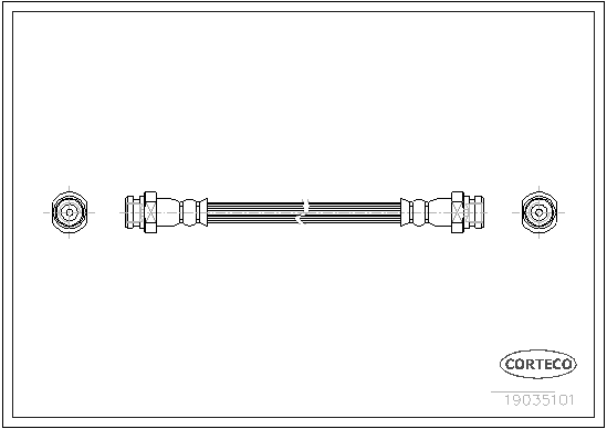 CORTECO COR19035101 fékcső