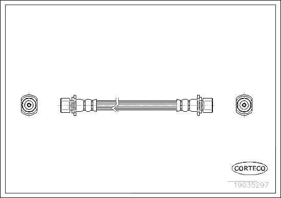 CORTECO COR19035297 fékcső