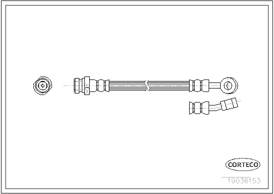 CORTECO COR19036153 fékcső
