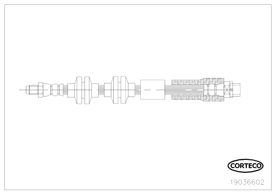 CORTECO COR19036602 fékcső