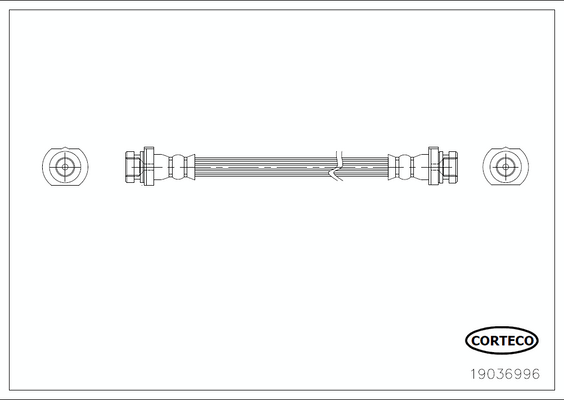 CORTECO COR19036996 fékcső