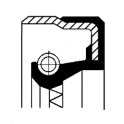 CORTECO  01031574B - Tömítőgyűrű, szimmering differenciálműhöz, féltengelyszimmering