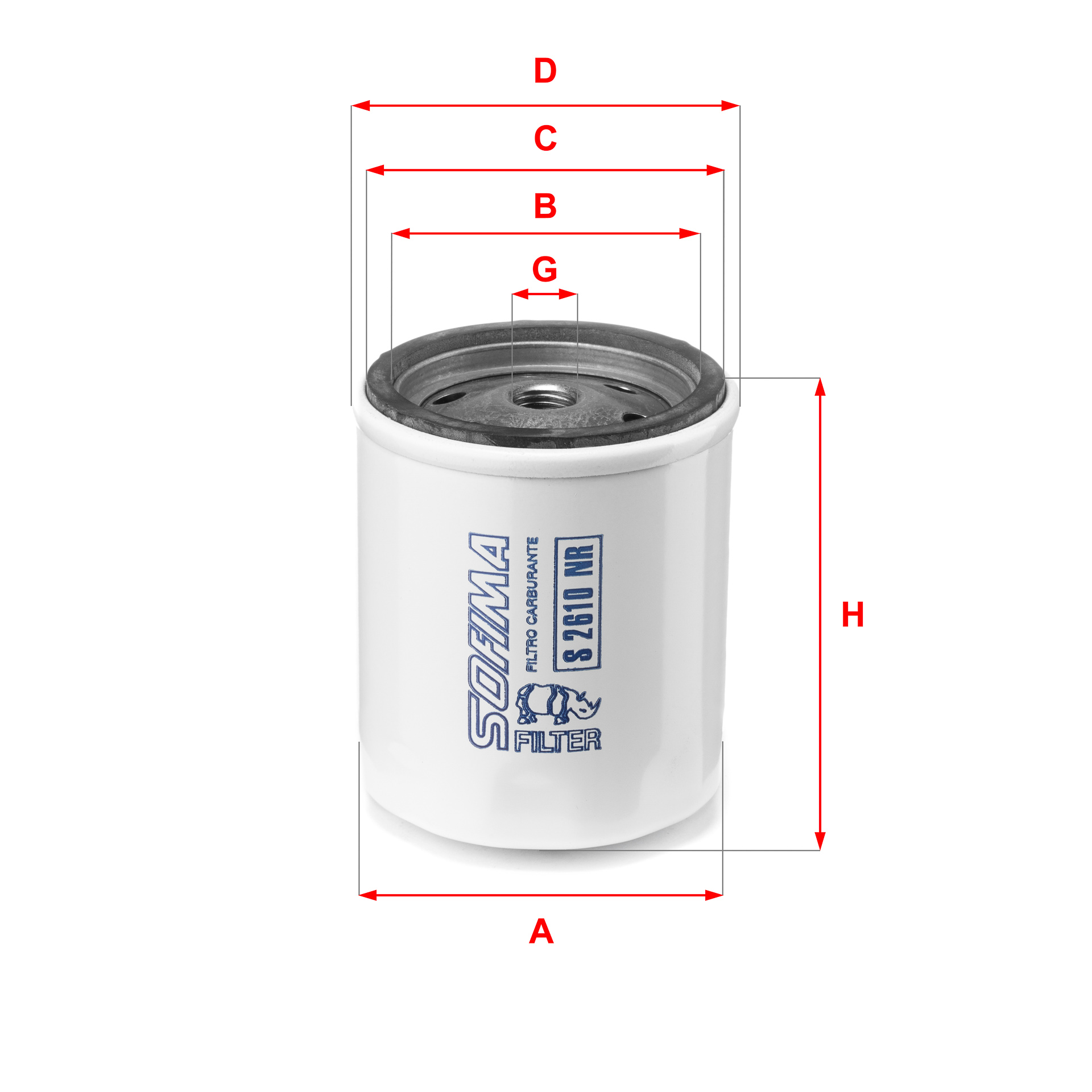 SOFIMA S 2610 NR Üzemanyagszűrő