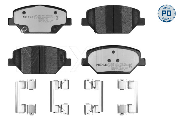 MEYLE 0252213819/PD Fékbetét készlet, tárcsafék