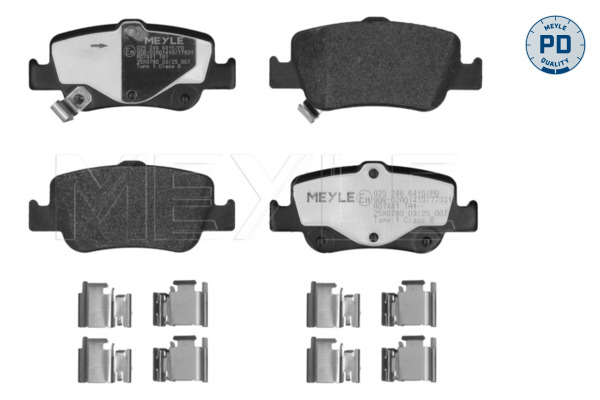 MEYLE 0252466415/PD KLOCKI HAM. TOYOTA T. AURIS/COROLLA 1,2-1,8/1,4-2,2 D 06-18