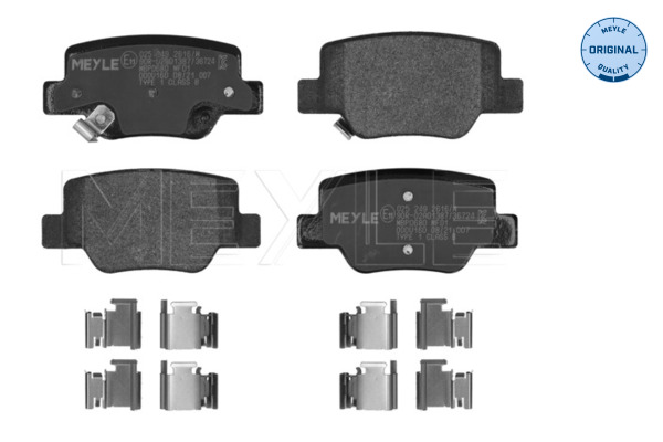 MEYLE 0252492616/W Fékbetét készlet, tárcsafék
