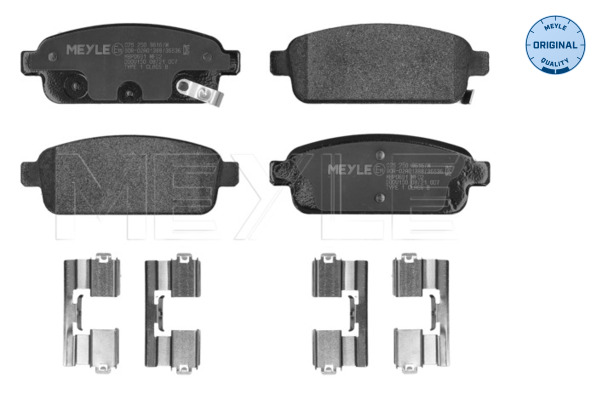 MEYLE 0252509616/W Fékbetét készlet, tárcsafék