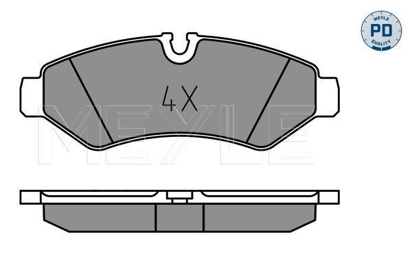 MEYLE 0252074720/PD fékbetétkészlet, tárcsafék