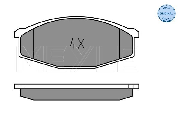 MEYLE 0252086316 Fékbetét készlet, tárcsafék
