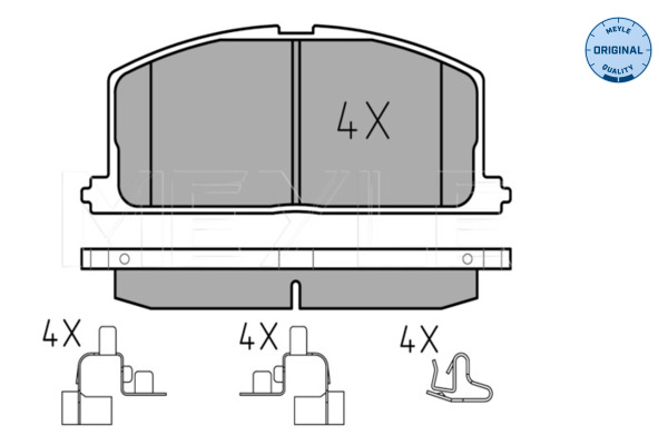 MEYLE 0252087015 Fékbetét készlet, tárcsafék