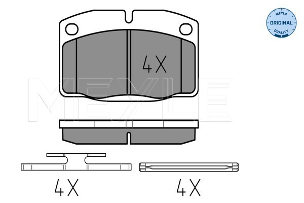 MEYLE 0252093915 Fékbetét készlet, tárcsafék