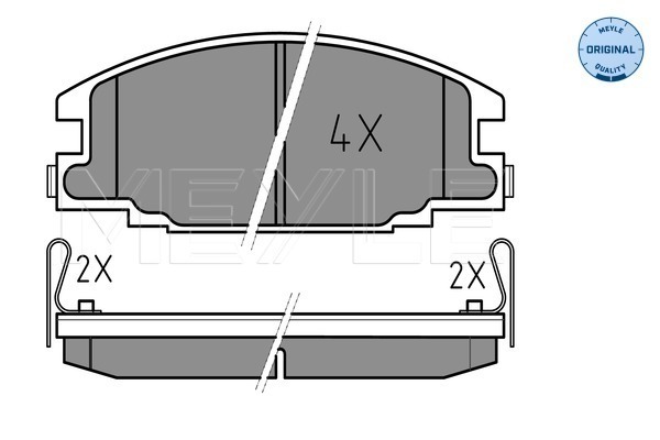 MEYLE 0252154316/W Fékbetét készlet, tárcsafék