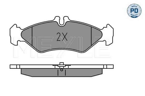 MEYLE 0252162117/PD Fékbetét készlet, tárcsafék