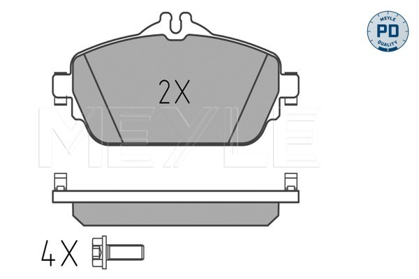 MEYLE 0252203119/PD Fékbetét készlet, tárcsafék