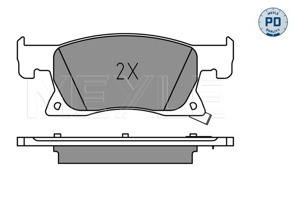 MEYLE 0252234220/PD Fékbetét készlet, tárcsafék