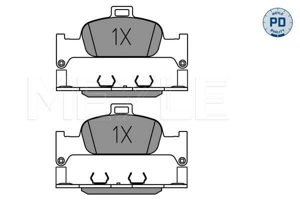 MEYLE 0252240216/PD Fékbetét készlet, tárcsafék