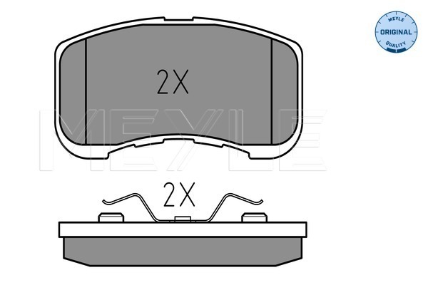 MEYLE 0252349714/W Fékbetét készlet, tárcsafék