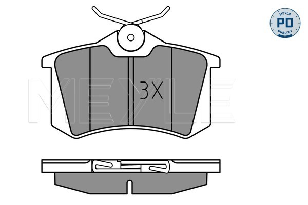 MEYLE 0252355417/PD Fékbetét készlet, tárcsafék