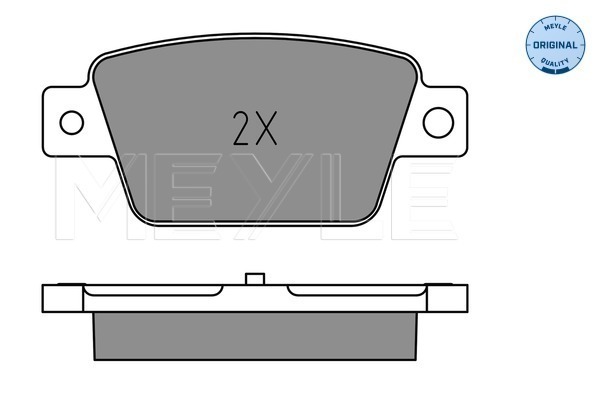 MEYLE 0252371418 Fékbetét készlet, tárcsafék