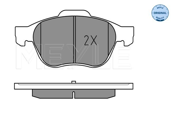 MEYLE 0252399617/W Fékbetét készlet, tárcsafék