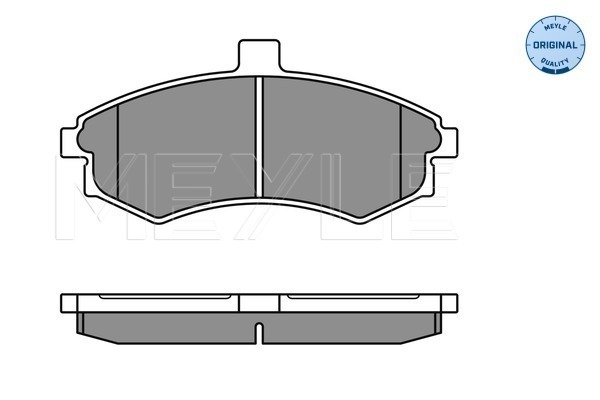 MEYLE 0252403117/W Fékbetét készlet, tárcsafék