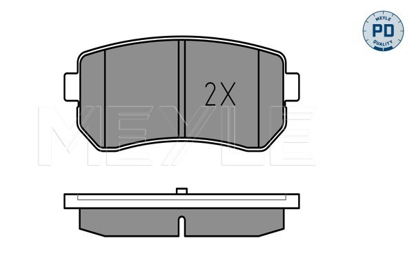 MEYLE 0252432015/PD Fékbetét készlet, tárcsafék
