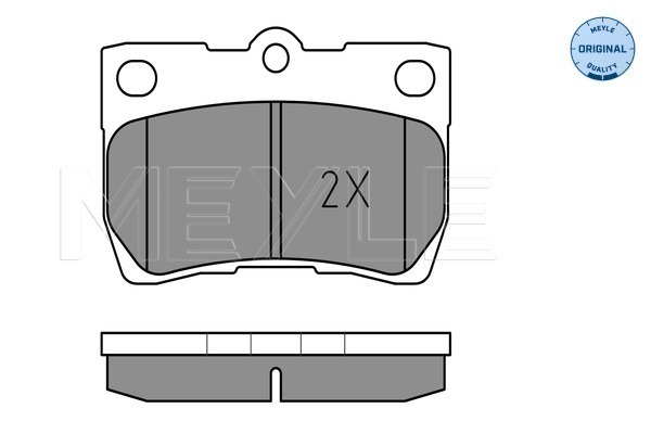 MEYLE 0252432315/W Fékbetét készlet, tárcsafék