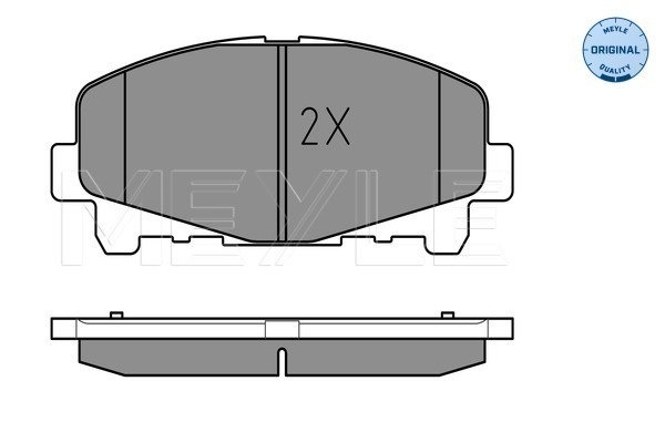MEYLE 0252476616 Fékbetét készlet, tárcsafék